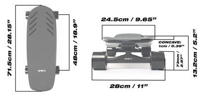 ZENO - Lightweight Kicktail Electric eboard for Travel